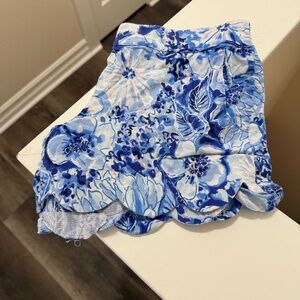 Blue Floral Lilly Pulitzer Shorts